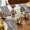SAND MINE; SAND MINE 6 Pack Metal Turkey Tea Light Candle Holders, Thanksgiving Candle Holder, Turkey Candle Holder, Metal Candle Holder, Thanksgiving Home Table Decoration (Bronze); Category:Thanksgiving Decor; Image:3